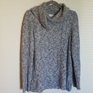 Christopher & Banks Gray Cowl Neck Sweater XL